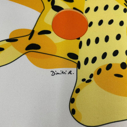 Hermes Scarf Silk Carre 90 Hola Flamenca Yellow — view 9