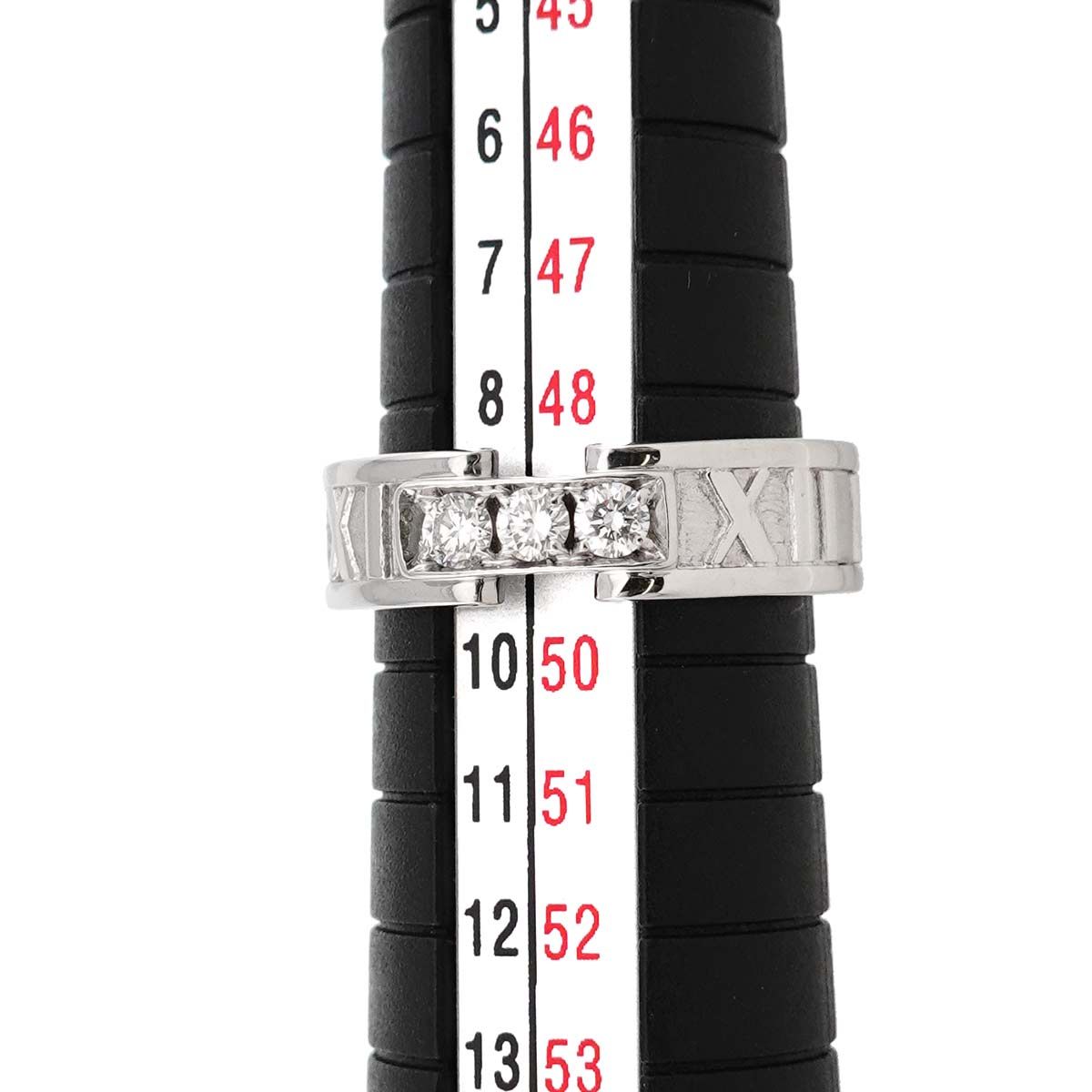 Tiffany & Co Atlas Ring Diamond 18K WG White Gold — view 6