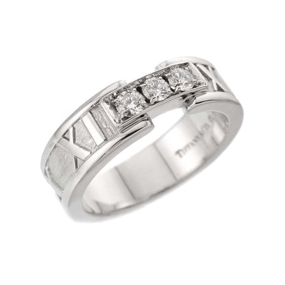 Tiffany & Co Atlas Ring Diamond 18K WG White Gold — view 5