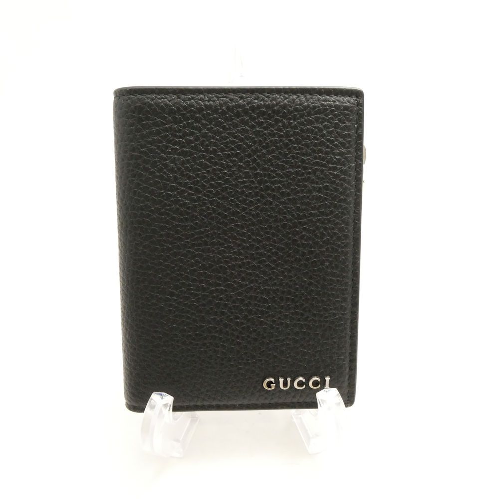 Gucci Logo Coin Wallet Mini Card Case Purse Bifold — view 2