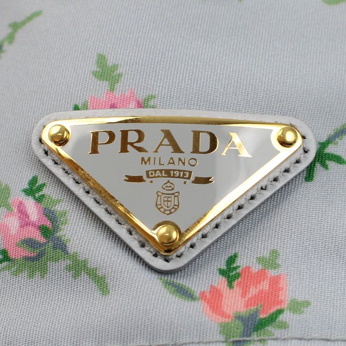 Prada Re-Nylon Tessuto Rose Perla Hat Blue Gray — view 5