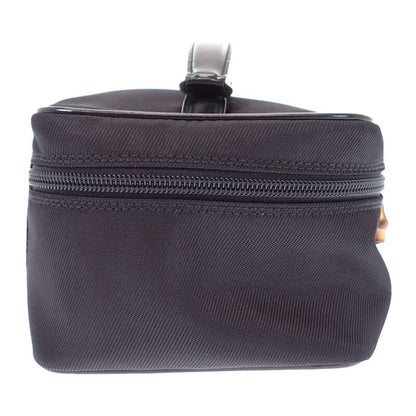 Gucci Vanity 032 1956 0150 Handbag Nylon Calfskin Black Silver — view 3