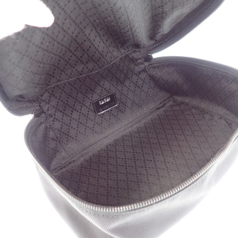 Gucci Vanity 032 1956 0150 Handbag Nylon Calfskin Black Silver — view 8