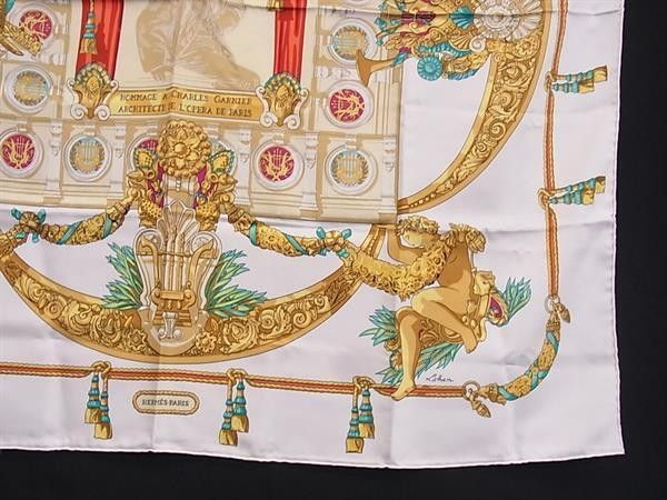 Hermes Scarf Carre 90 Multicolor Silk Hommage a Charles Garnier — view 3
