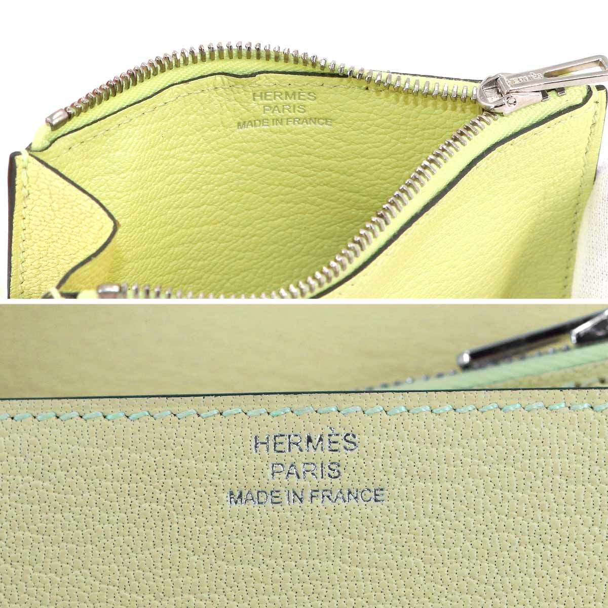 Hermes Roulis Slim Wallet Bifold Ever Color Jaune — view 8