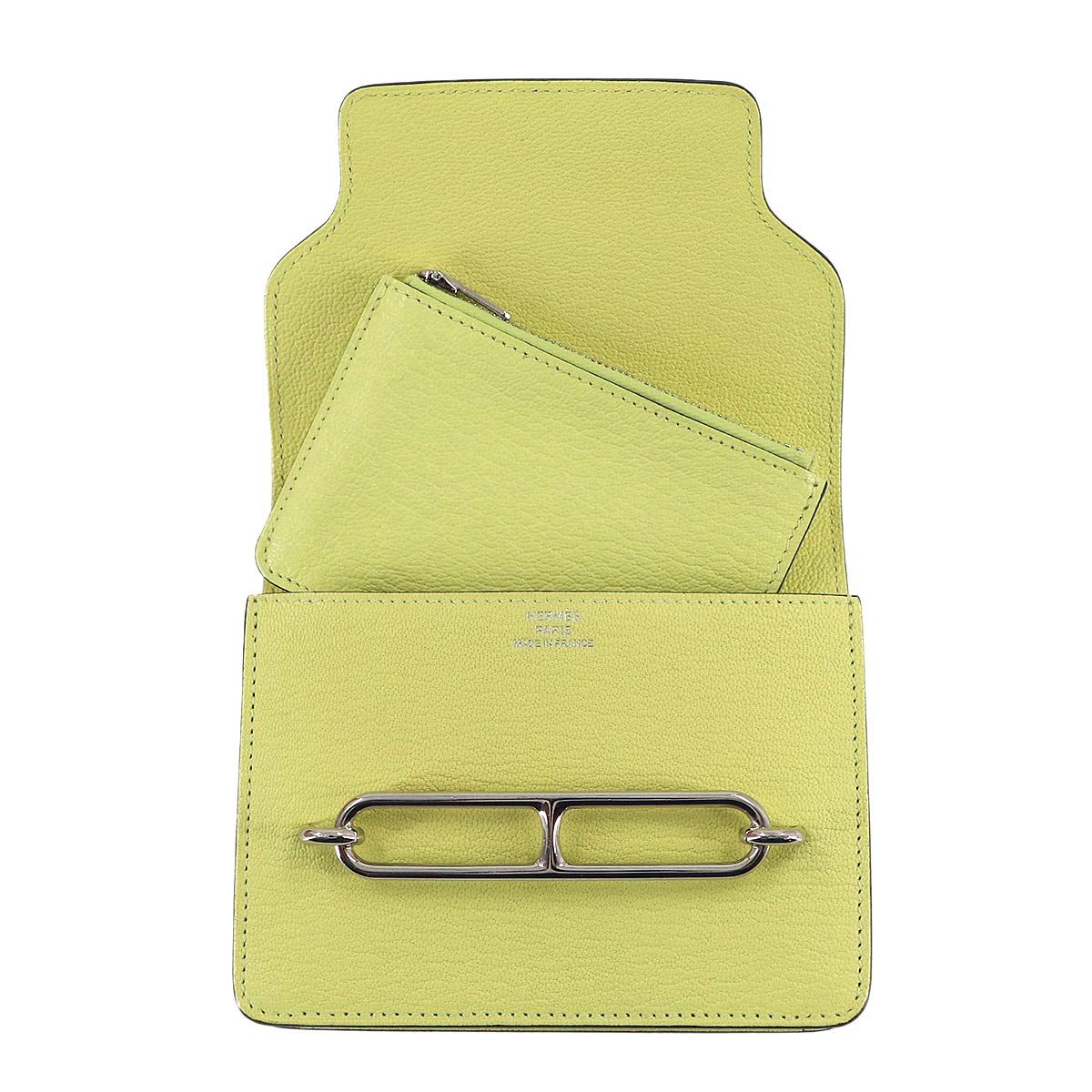 Hermes Roulis Slim Wallet Bifold Ever Color Jaune — view 6