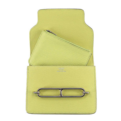 Hermes Roulis Slim Wallet Bifold Ever Color Jaune — view 6