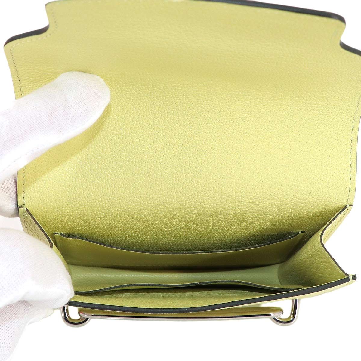 Hermes Roulis Slim Wallet Bifold Ever Color Jaune — view 7