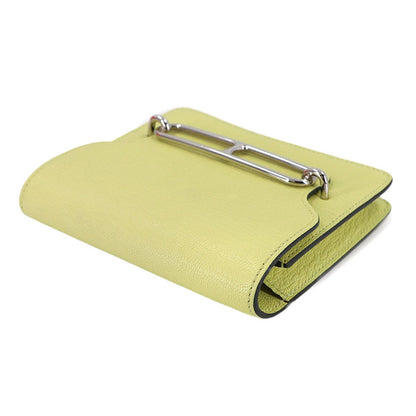 Hermes Roulis Slim Wallet Bifold Ever Color Jaune — view 5