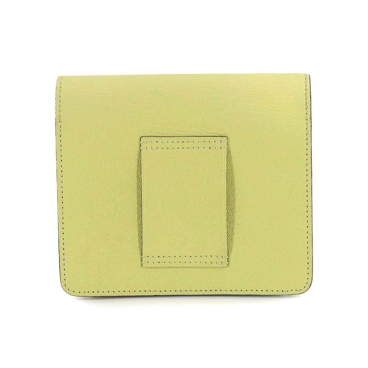 Hermes Roulis Slim Wallet Bifold Ever Color Jaune — view 3