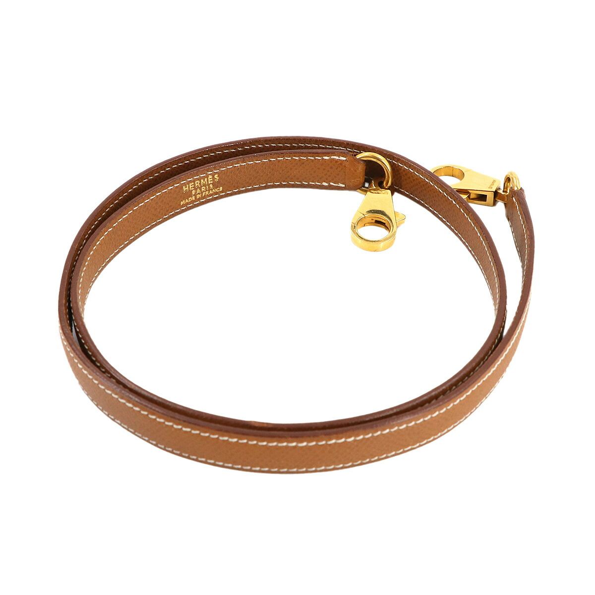 Hermes Kelly Bolide Shoulder Strap Courchevel Epsom Gold Brown — view 2