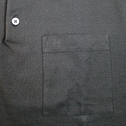 Hermes Piqures Sellier Polo Shirt Black — view 4
