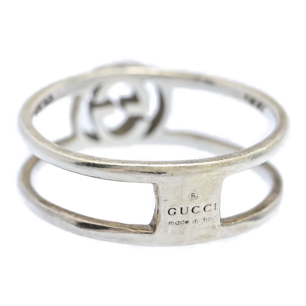 Gucci Signature Logo GG Ring 53 Silver — view 2