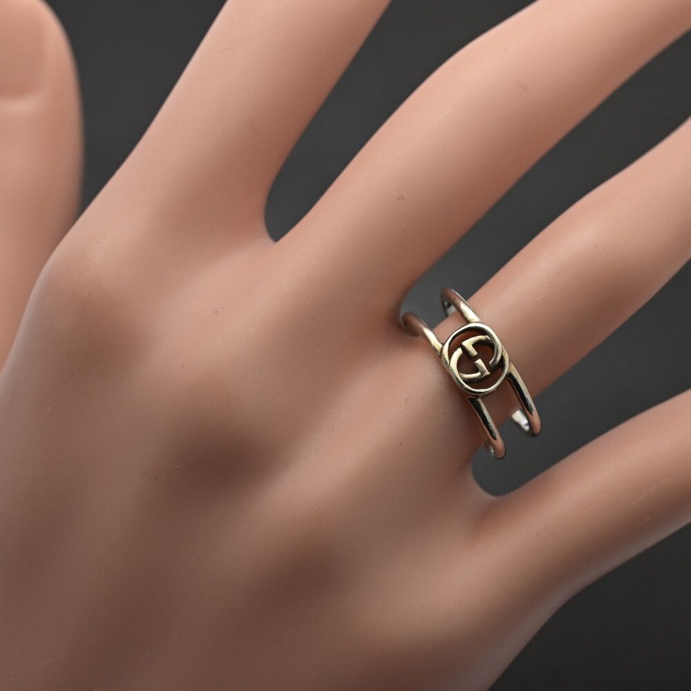 Gucci Signature Logo GG Ring 53 Silver — view 6