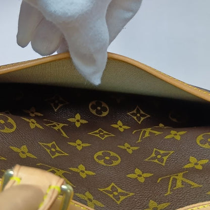 Louis Vuitton Monogram Bowling Vanity Deauville Boston Bag Brown