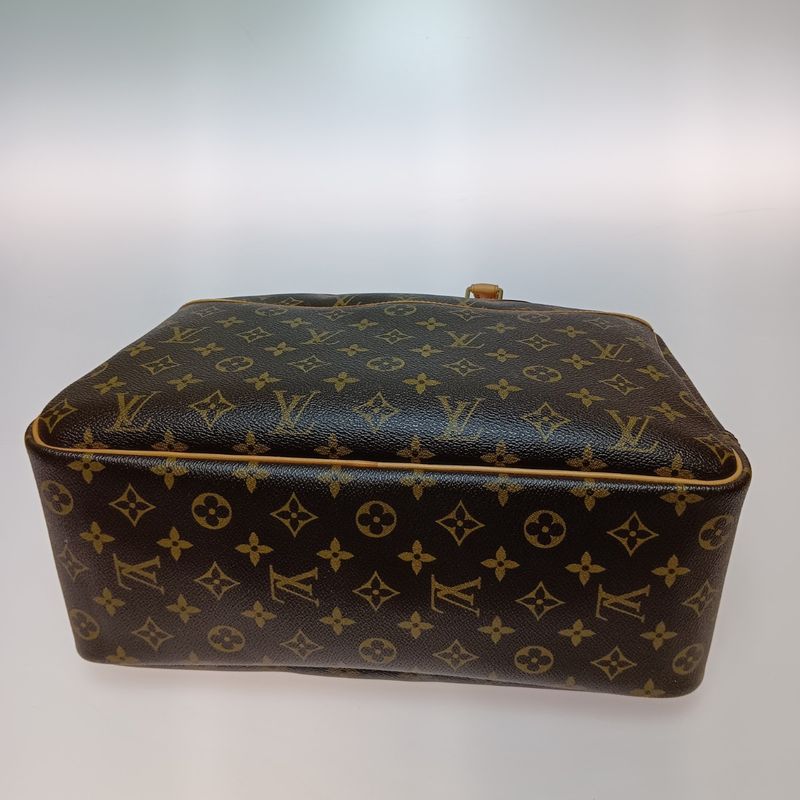 Louis Vuitton Monogram Bowling Vanity Deauville Boston Bag Brown
