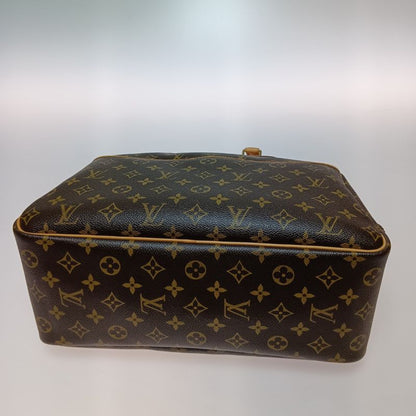 Louis Vuitton Monogram Bowling Vanity Deauville Boston Bag Brown