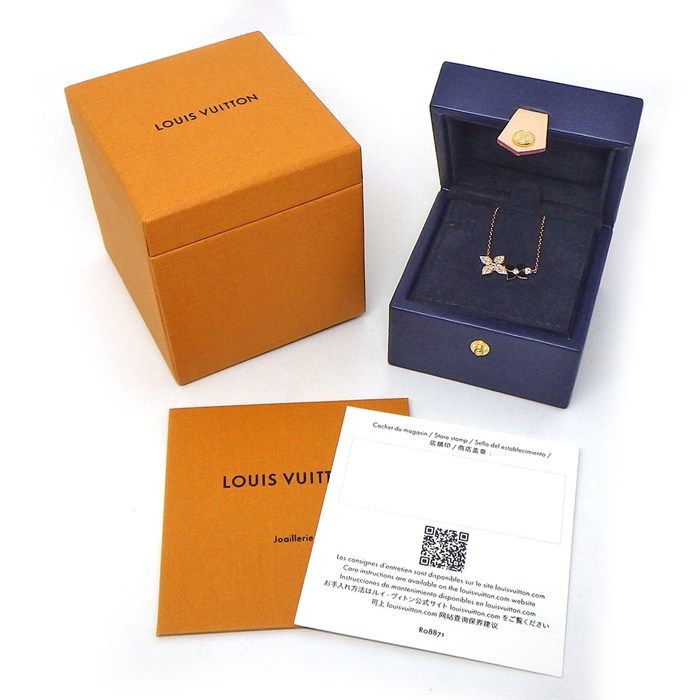 Louis Vuitton Necklace Pendant Star Blossom Double Motif Pave — view 8