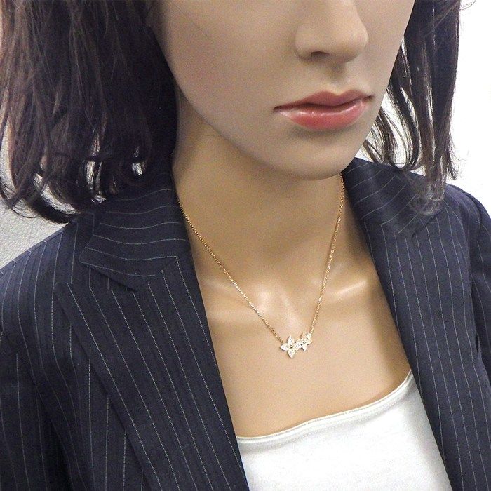 Louis Vuitton Necklace Pendant Star Blossom Double Motif Pave — view 7