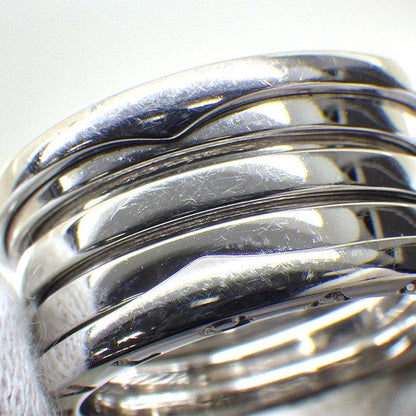 Bvlgari Ring B-zero One Band Logo 18K White Gold — view 6
