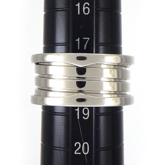 Bvlgari Ring B-zero One Band Logo 18K White Gold — view 9