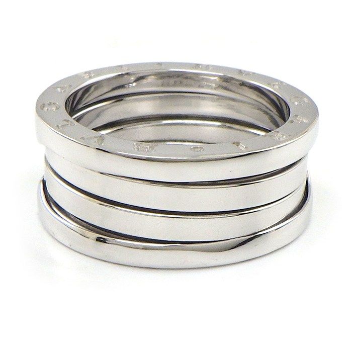 Bvlgari Ring B-zero One Band Logo 18K White Gold — view 2