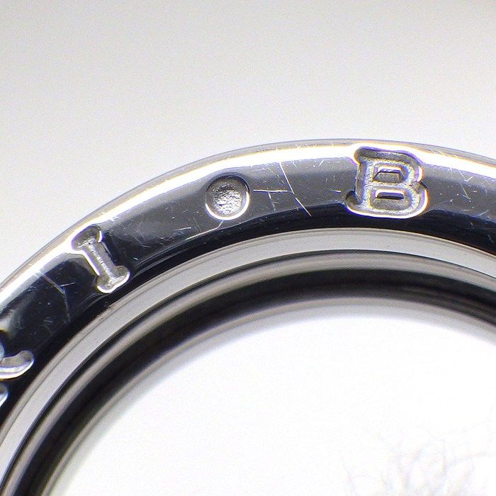 Bvlgari Ring B-zero One Band Logo 18K White Gold — view 5