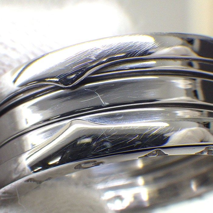 Bvlgari Ring B-zero One Band Logo 18K White Gold — view 8