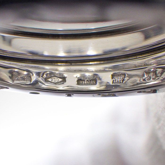 Bvlgari Ring B-zero One Band Logo 18K White Gold — view 4