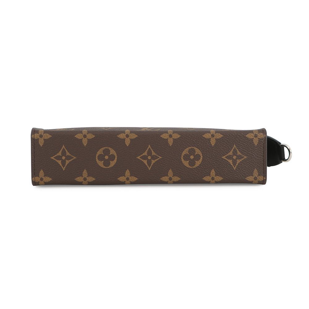 Louis Vuitton Shoulder Bag Monogram Macassar Gaston Wearable Wallet Brown Noir Black — view 3