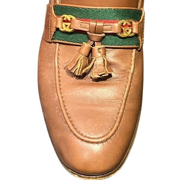 Gucci Sherry Loafer Leather Brown