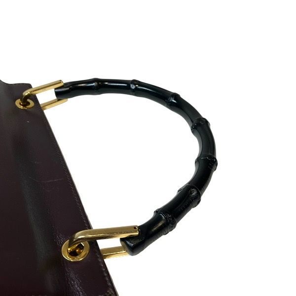 Gucci Bamboo Bag Handbag Wine Red