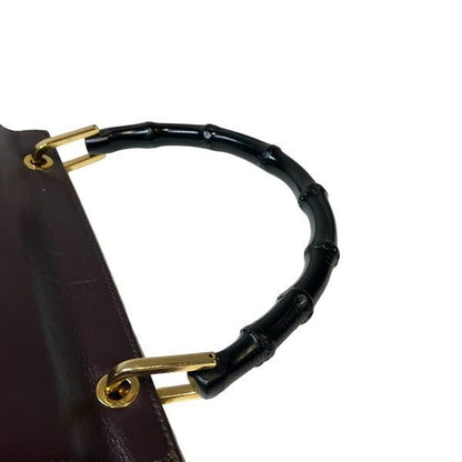 Gucci Bamboo Bag Handbag Wine Red