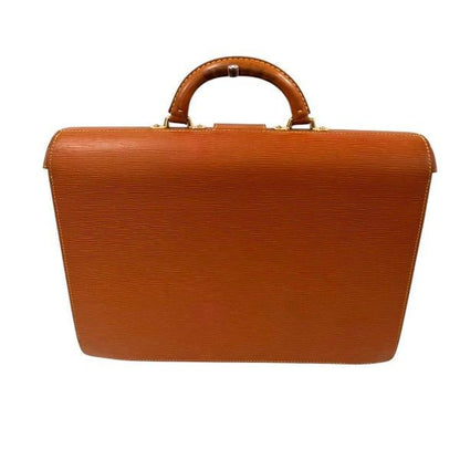Louis Vuitton Epi Serviette Fermoir Bag Handbag Business Bag Cipango