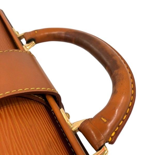 Louis Vuitton Epi Serviette Fermoir Bag Handbag Business Bag Cipango