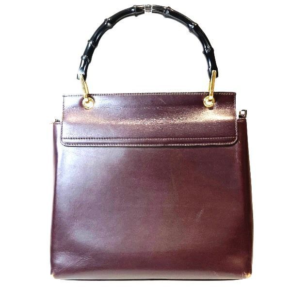 Gucci Bamboo Bag Handbag Wine Red