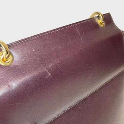 Gucci Bamboo Bag Handbag Wine Red