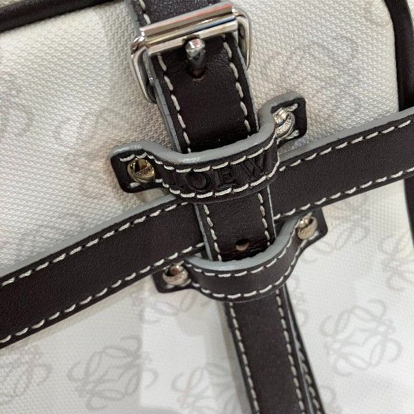 Loewe Repeat Anagram White Bag Handbag