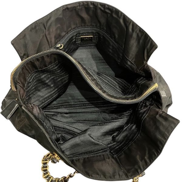 Prada Tessuto Nylon Chain Shoulder Bag