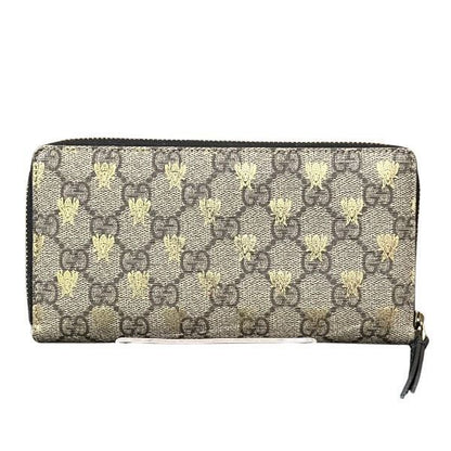 Gucci GG Supreme Bi Zip Around Wallet