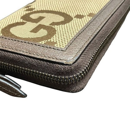 Gucci GG Campus Bamboo Zip Around Wallet