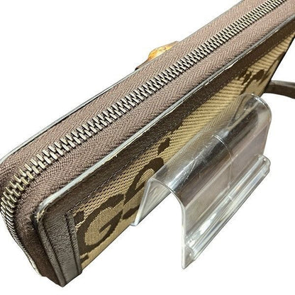 Gucci GG Campus Bamboo Zip Around Wallet