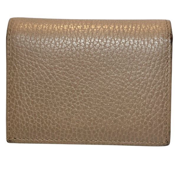 Gucci GG Marmont Beige Leather Bifold Wallet