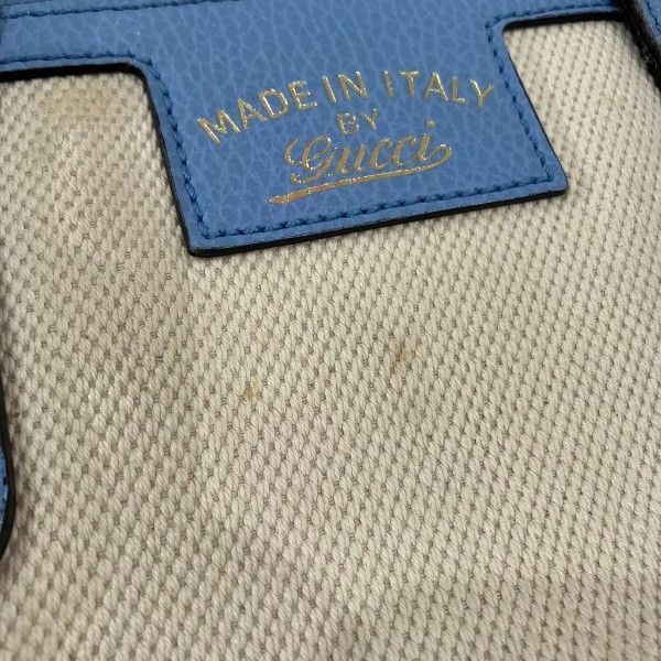 Gucci Children Swing 2-Way Shoulder Bag Beige Blue