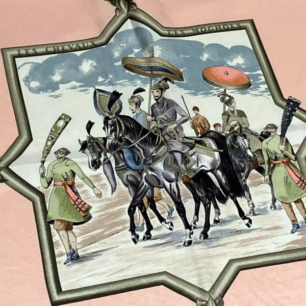 Hermes Carre 90 les Chevaux Des Moghols Mughal Dynasty Horse