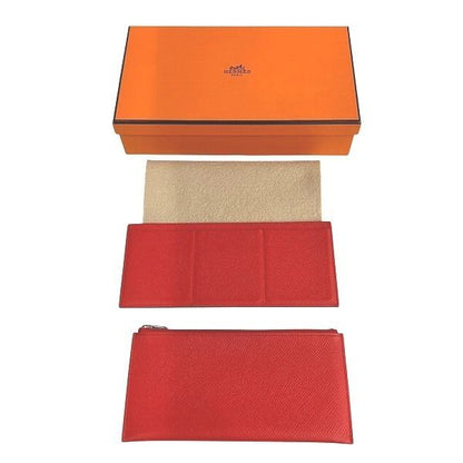 Hermes Passant Compact Orange Bifold Wallet