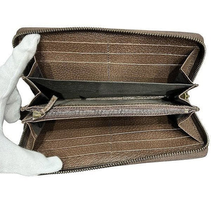 Gucci GG Campus Bamboo Zip Around Wallet