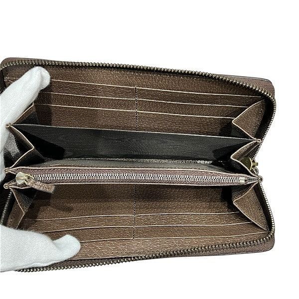 Gucci GG Campus Bamboo Zip Around Wallet