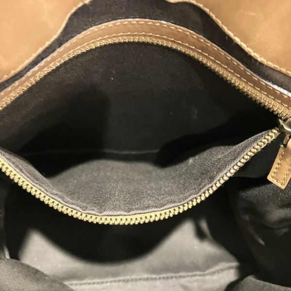 Gucci GG Canvas Leather Tote Shoulder Bag