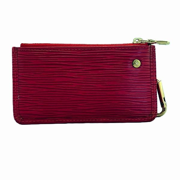 Louis Vuitton Epi Pochette Cles Coin Case Castilian Red